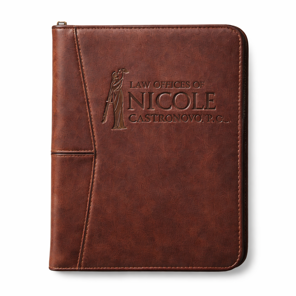 Law Offices of Nicole Castronovo, P.C. Leather Padfolio